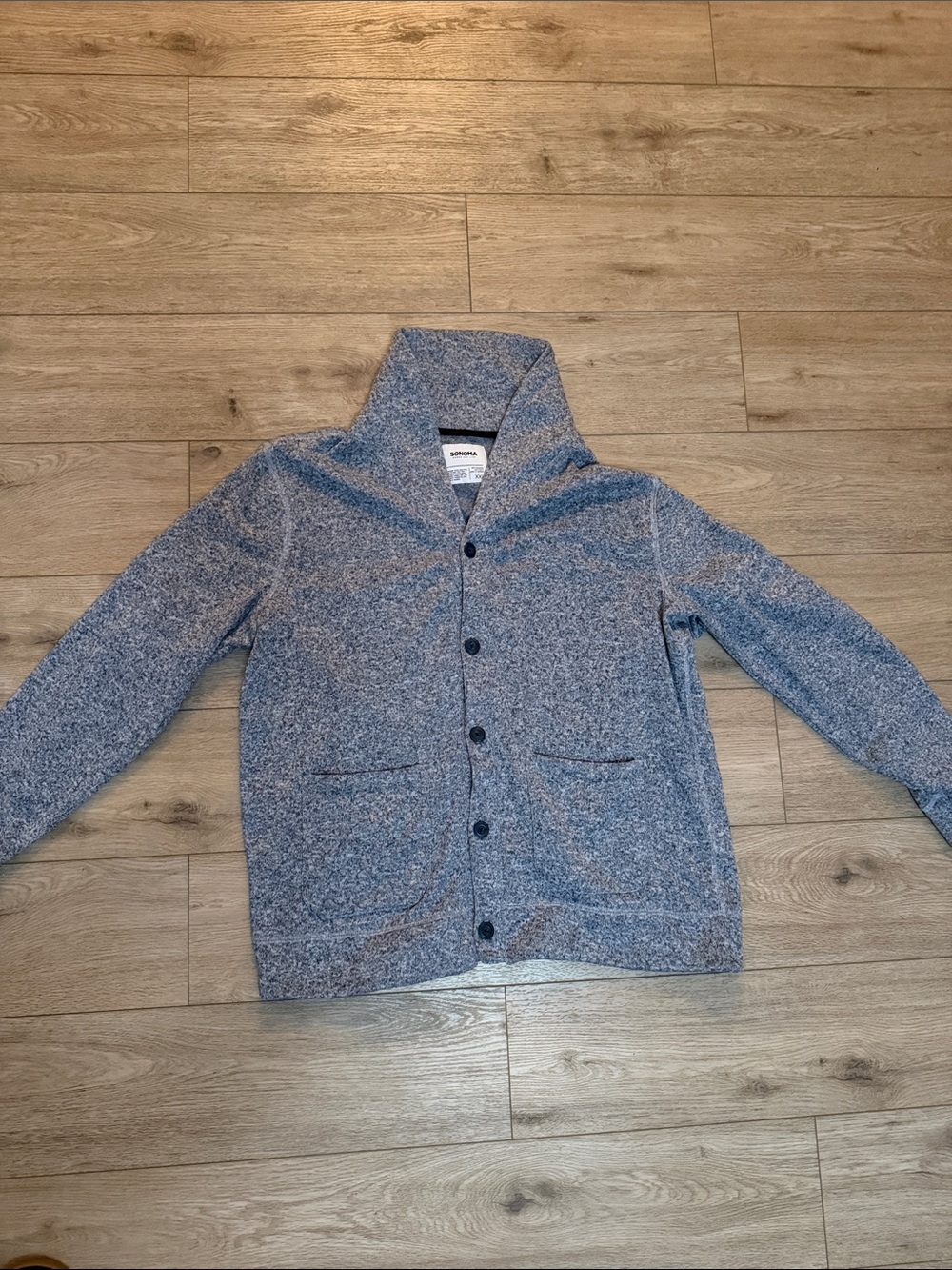Sonoma Heathered Shawl-Collar Cardigan